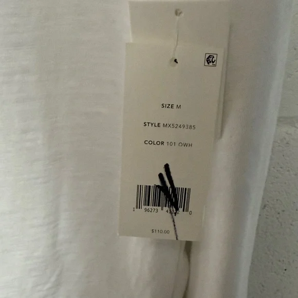 Vince Classic White Long Sleeve Henley - Picture 3 of 6